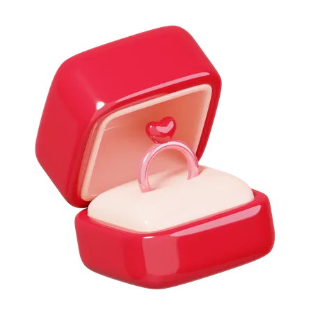 Ring Box  3D Icon