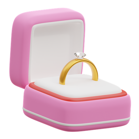 Ring Box  3D Icon