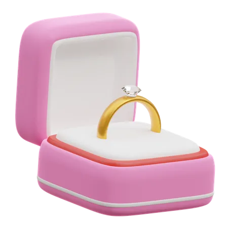 Ring Box  3D Icon