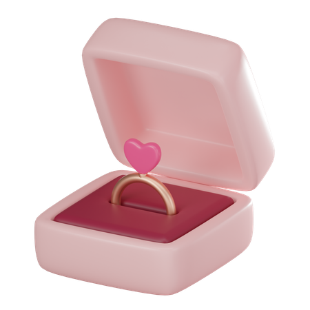 Ring Box  3D Icon