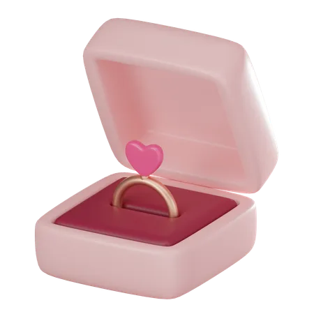 Ring Box  3D Icon