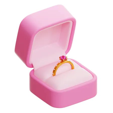 Ring Box  3D Icon