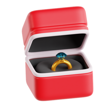 Ring Box  3D Icon