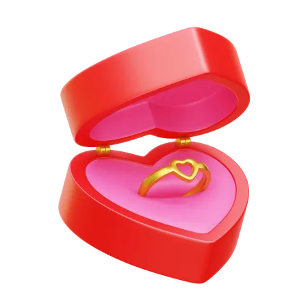 Ring Box  3D Icon