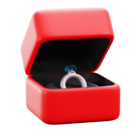 Ring Box  3D Icon