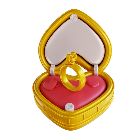 Ring Box  3D Icon