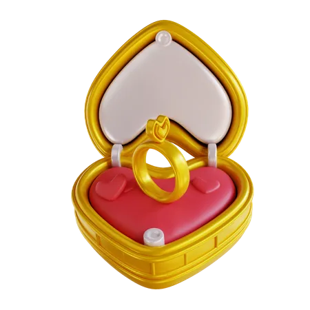 Ring Box  3D Icon