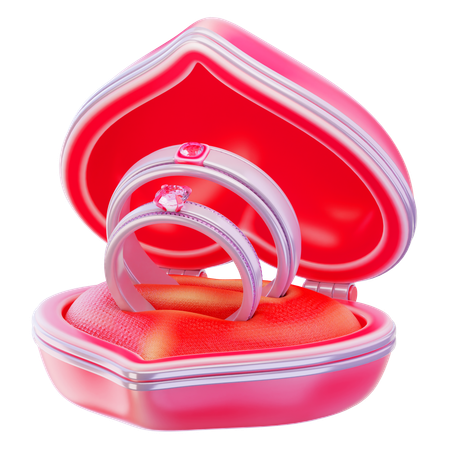 Ring Box  3D Icon