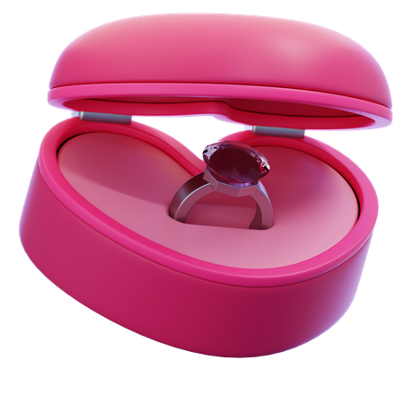 Ring Box  3D Icon