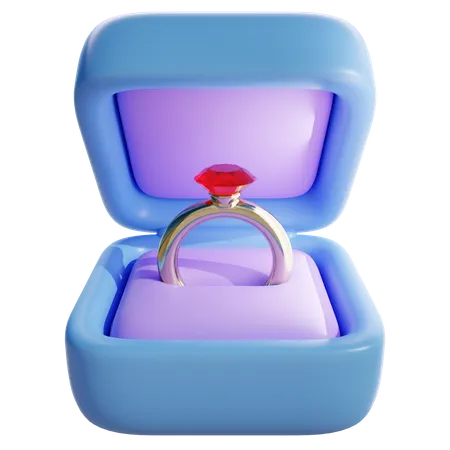 Wedding Ring 3 D Illustration Suitable For Your Projects Related To Love And Romance Theme 3D Icon