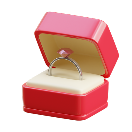 Ring Box  3D Icon