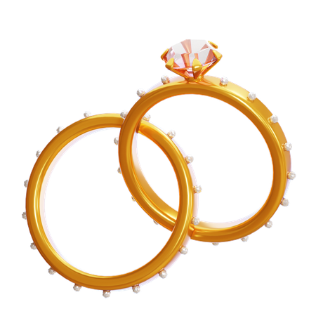 Ring Couple  3D Icon
