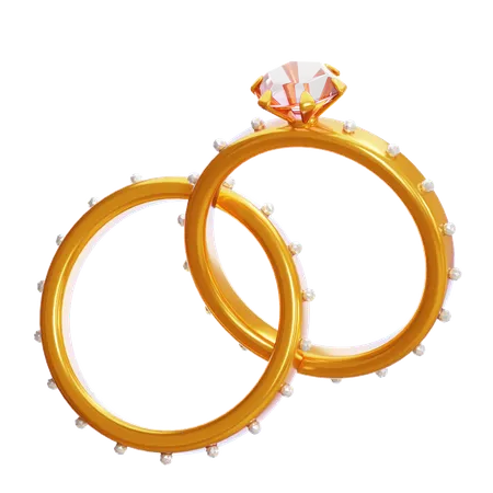 Ring Couple  3D Icon