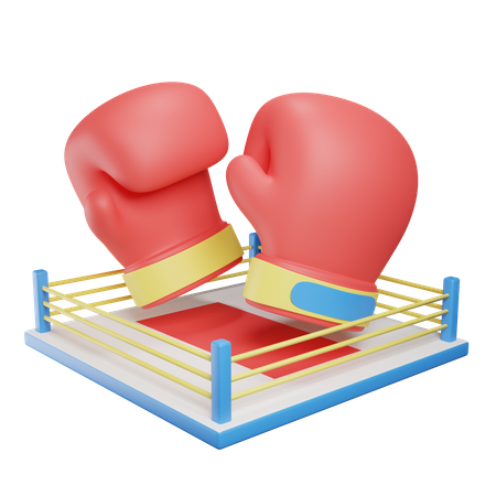 Ring de boxeo  3D Illustration