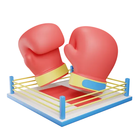 Ring de boxeo  3D Illustration