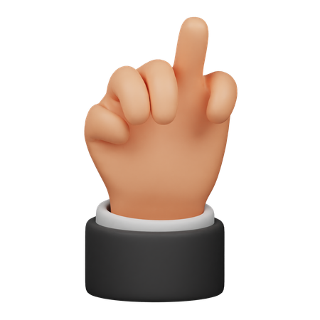 Ring Finger Hand  3D Icon