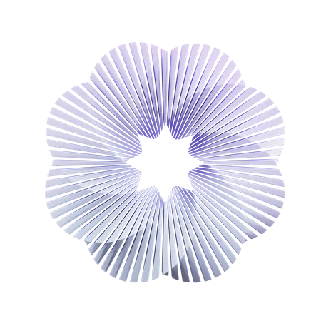 Ring Flower Shape  3D Icon