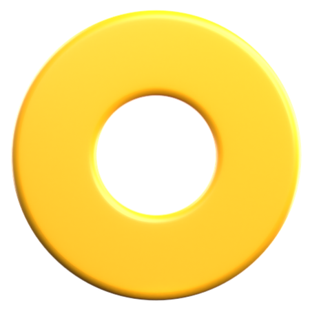Ring geometrische Form  3D Icon
