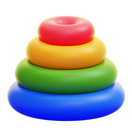 Ring Graph  3D Icon
