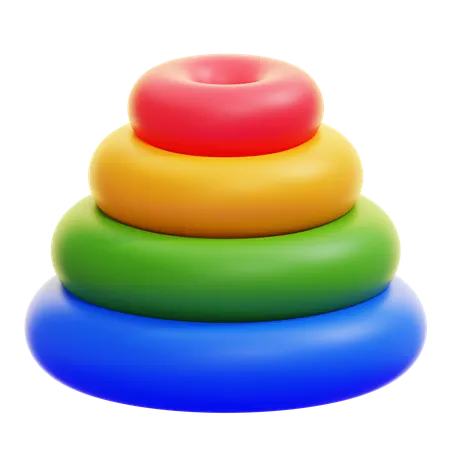 Ring Graph  3D Icon
