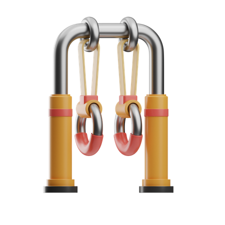 Gymnastique aux anneaux  3D Icon