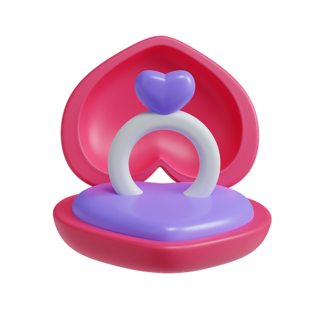 Ring-Herz-Box  3D Icon