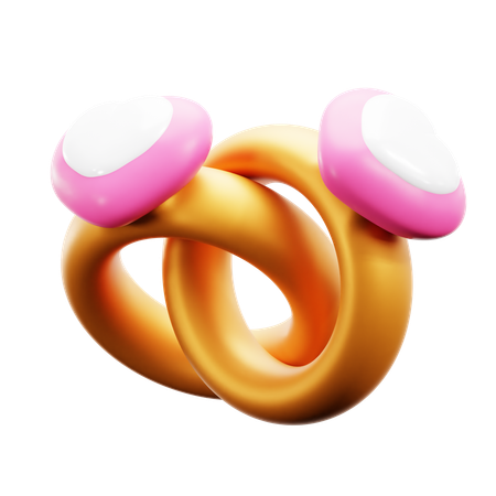 Ring Love  3D Icon
