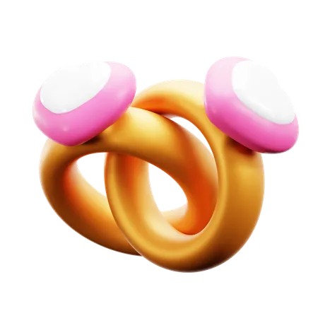 Ring Love  3D Icon