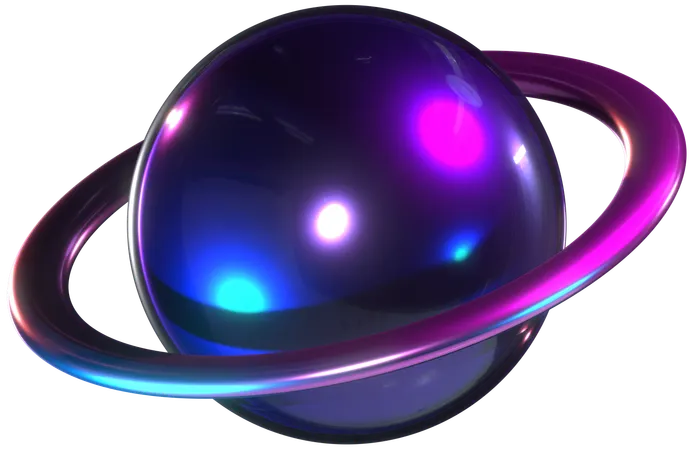 Ring planet  3D Icon