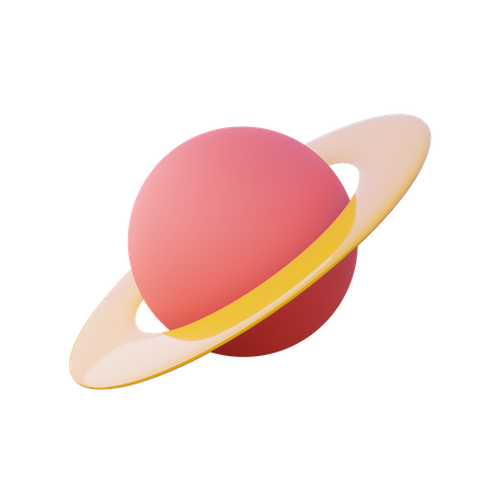 Ring Planet  3D Illustration