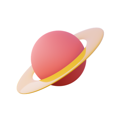 Ring Planet 3D Illustration