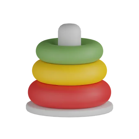 Ring Pyramid  3D Icon