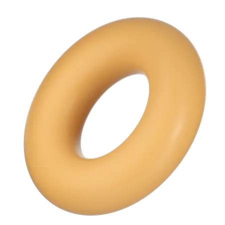 Ring Shape Illustration In 3 D Design 3D Icon