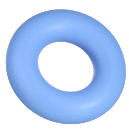 Ring Shape Illustration In 3 D Design 3D Icon