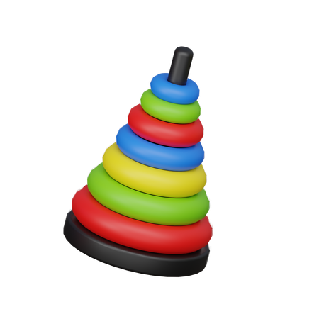 Ring Stacking Toy  3D Icon