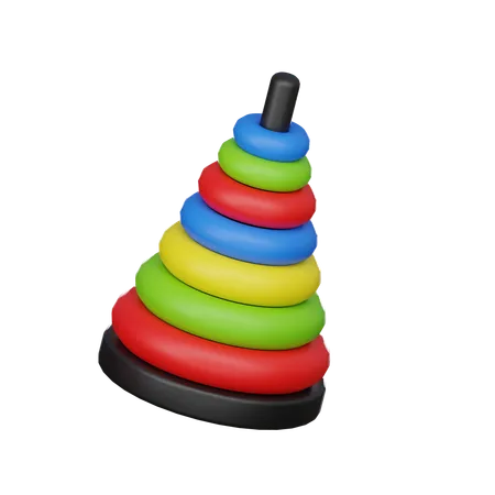 Ring Stacking Toy 3 D Icon 3D Icon