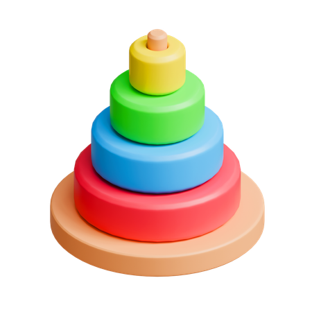 Ring Stacking Toy  3D Icon