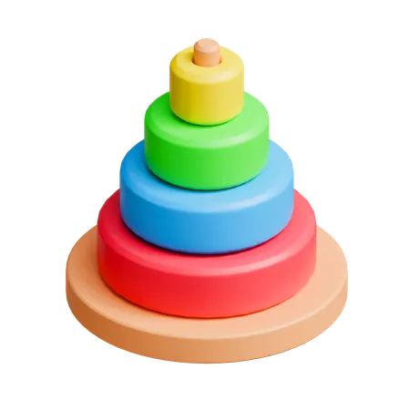 Ring Stacking Toy  3D Icon