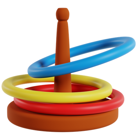 Ring Toss Game Challenge  3D Icon