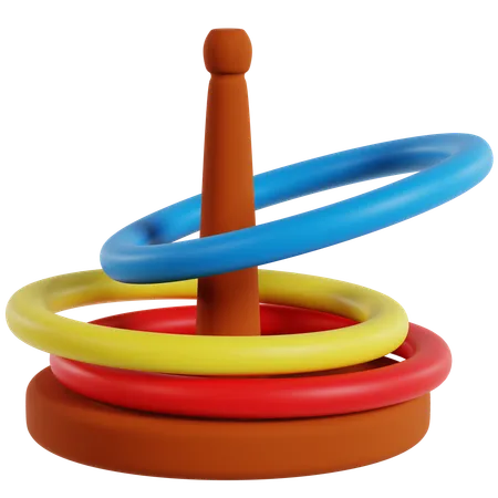 Ring Toss Game Challenge  3D Icon