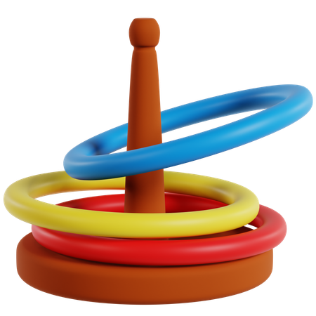 Ring Toss Game Challenge  3D Icon