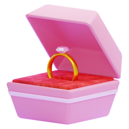 Ringschachtel  3D Icon