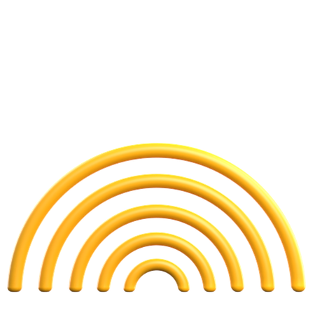 Ringe geometrische Form  3D Icon