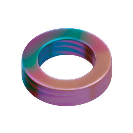 Ringform  3D Illustration