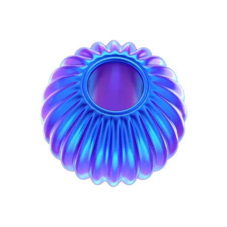 Ringform abstrakte Form  3D Icon