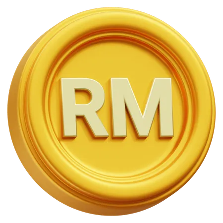 Ringgit Coin  3D Icon