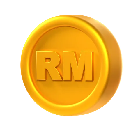 Ringgit Coin  3D Icon