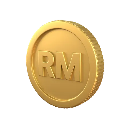 Ringgit Gold Coin  3D Icon