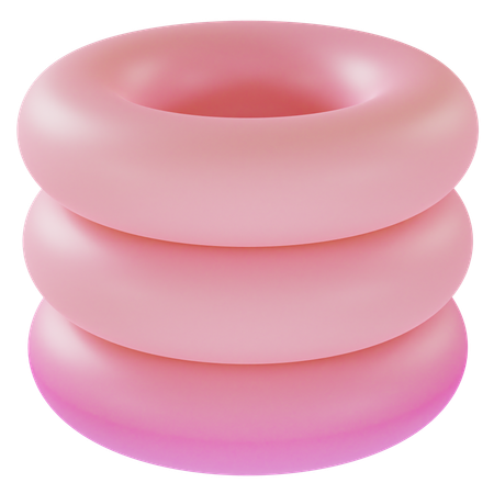 Rings Abstract Shape  3D Icon