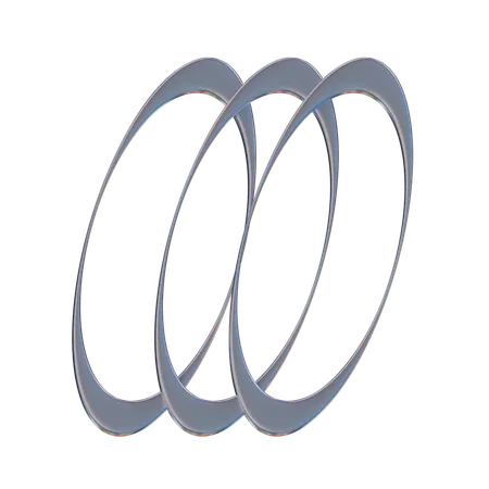 Rings Abstract Shape  3D Icon